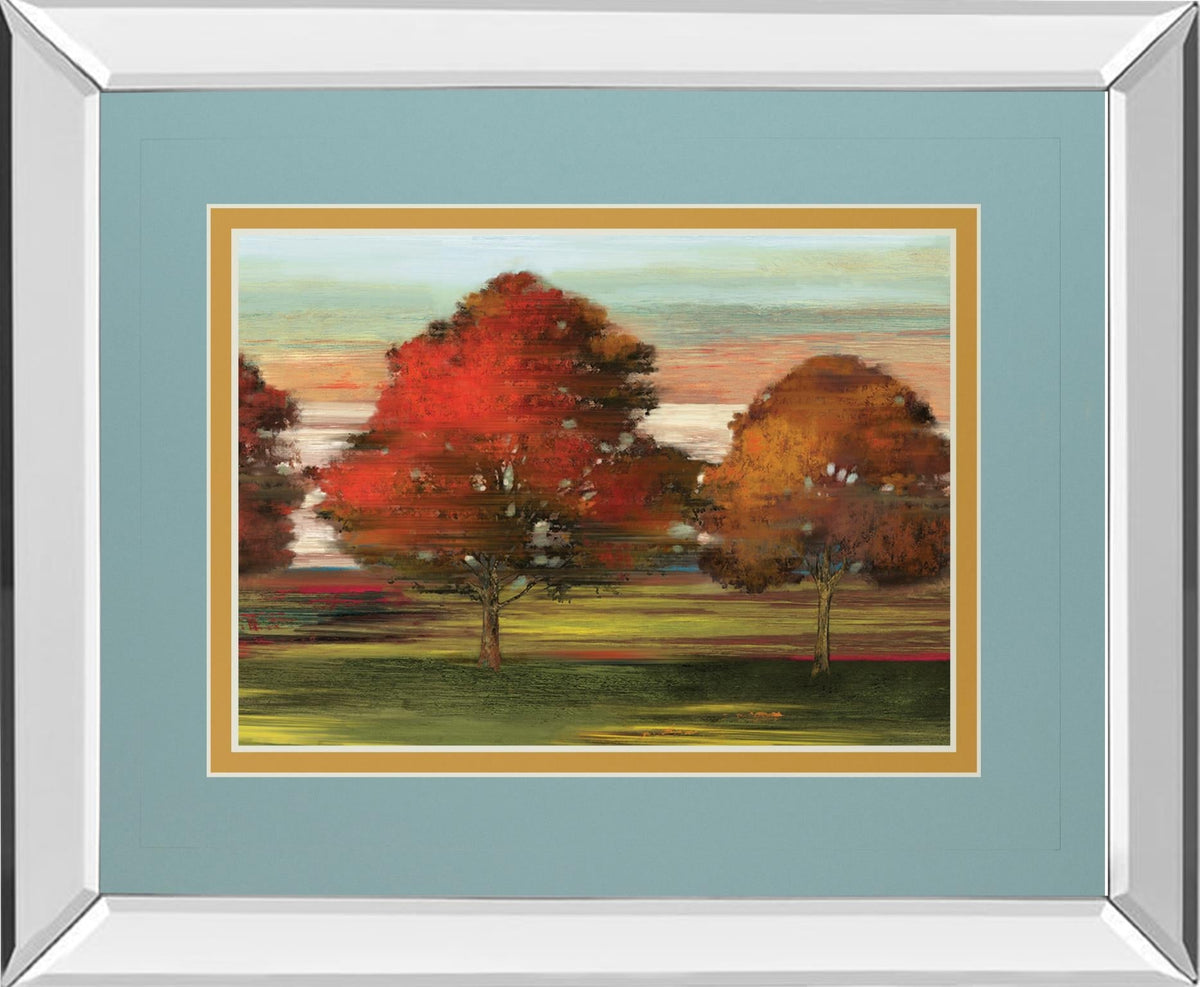 Mirrored Frame Tress In Motion By Alison Pearce 34X40 Mirror Frame Print