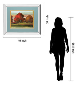 Mirrored Frame Tress In Motion By Alison Pearce 34X40 Mirror Frame Print