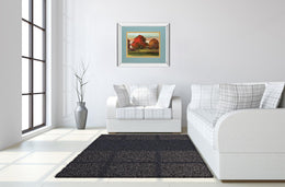 Mirrored Frame Tress In Motion By Alison Pearce 34X40 Mirror Frame Print