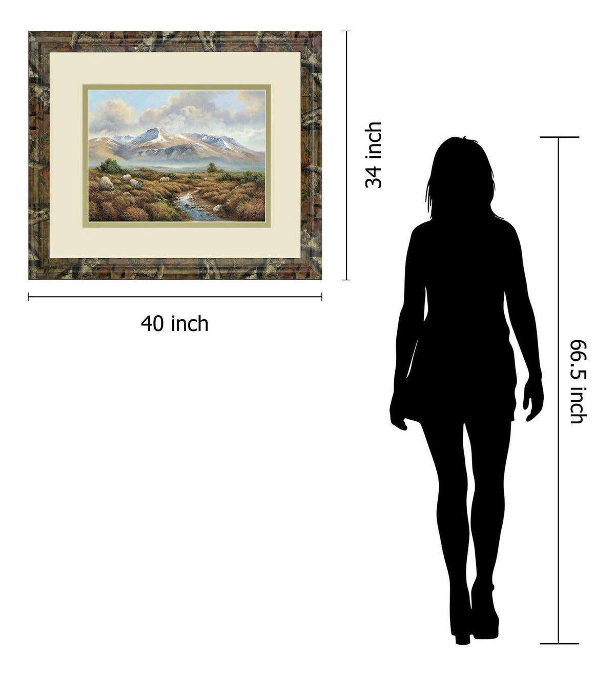 Ben Nevis By Wendy Reeves ***Monl*** 34X40 Framed Print