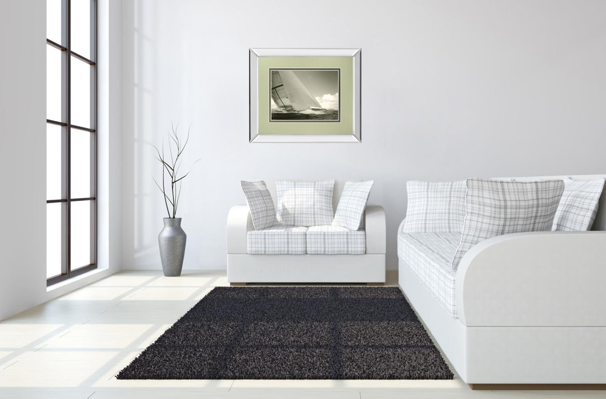 Mirrored Frame Sea Spray I By Michael Kahn 34X40 Mirror Frame Print