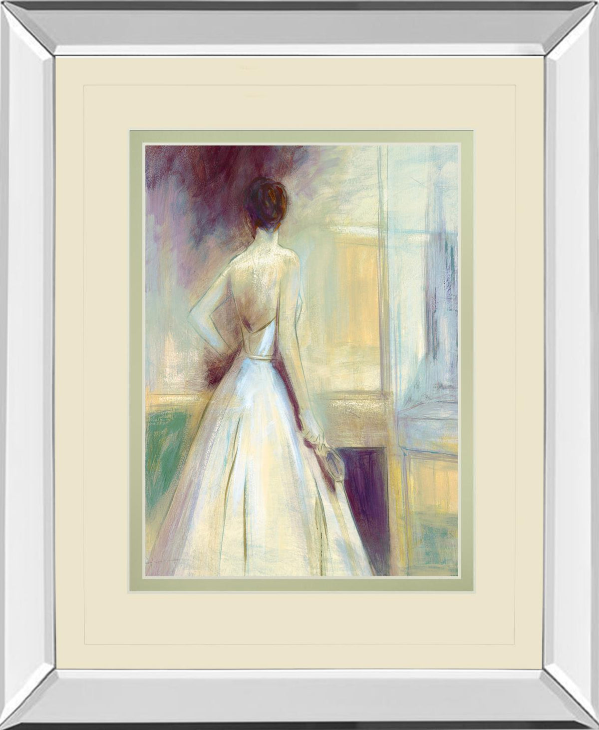 Mirrored Frame Getting Ready  By Sutton 34X40 Mirror Frame Print