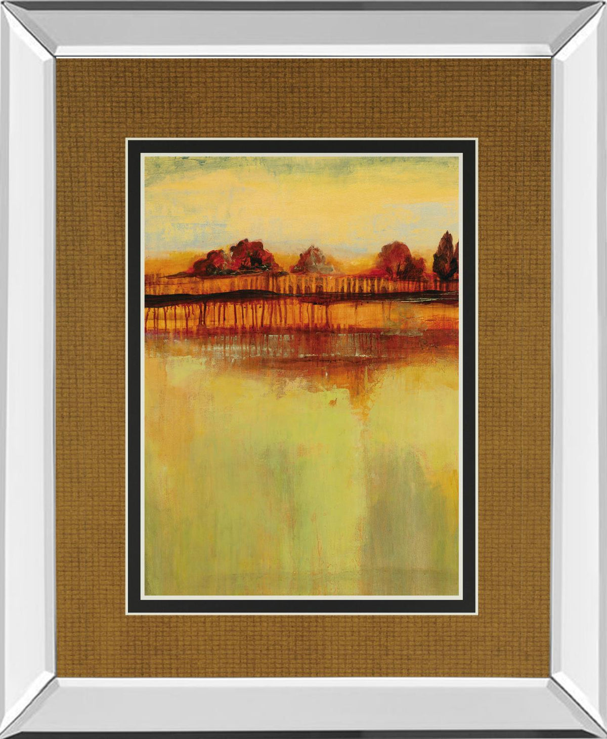 Mirrored Frame October Sky I By George 34X40 Mirror Frame Print