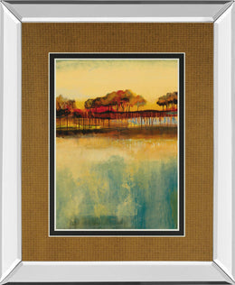 Mirrored Frame October Sky Ii By George 34X40 Mirror Frame Print