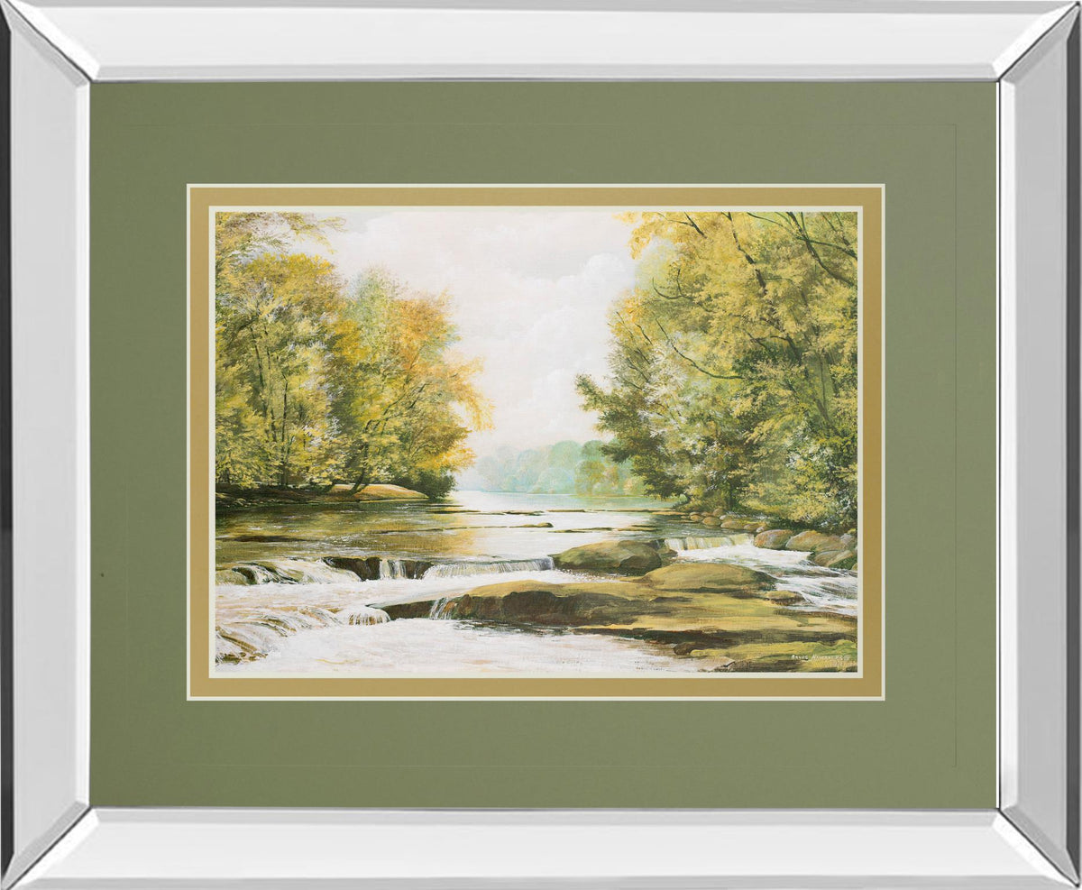 Mirrored Frame Fireman'S Park By Bruce Nawrocke 34X40 Mirror Frame Print