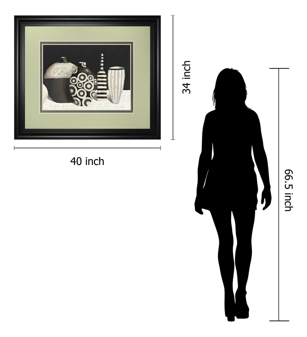 Objet D'Art By Emily Adams 34X40 Framed Print