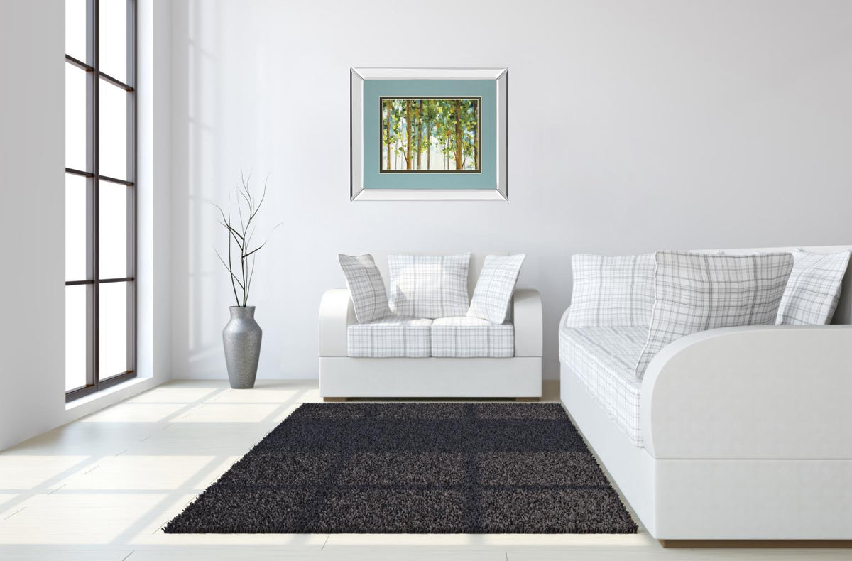 Mirrored Frame Forest Study I Crop By Lisa Audit 34X40 Mirror Frame Print