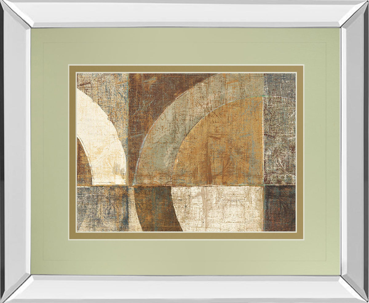 Mirrored Frame Circular Sculpture By Wild Apple Portfolio 34X40 Mirror Frame Print