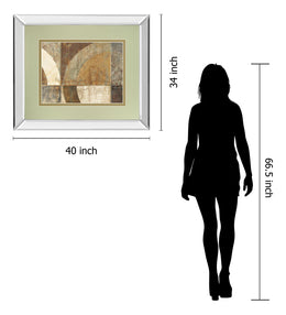 Mirrored Frame Circular Sculpture By Wild Apple Portfolio 34X40 Mirror Frame Print