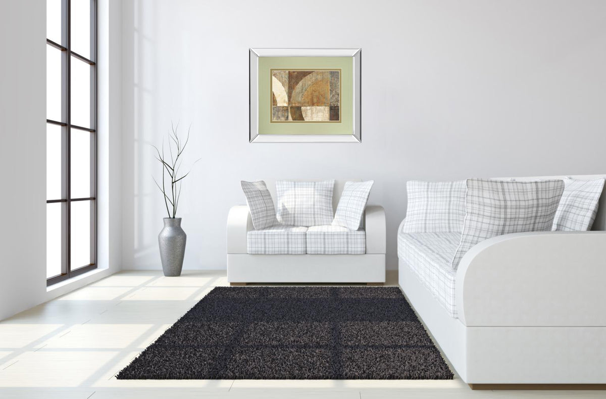 Mirrored Frame Circular Sculpture By Wild Apple Portfolio 34X40 Mirror Frame Print