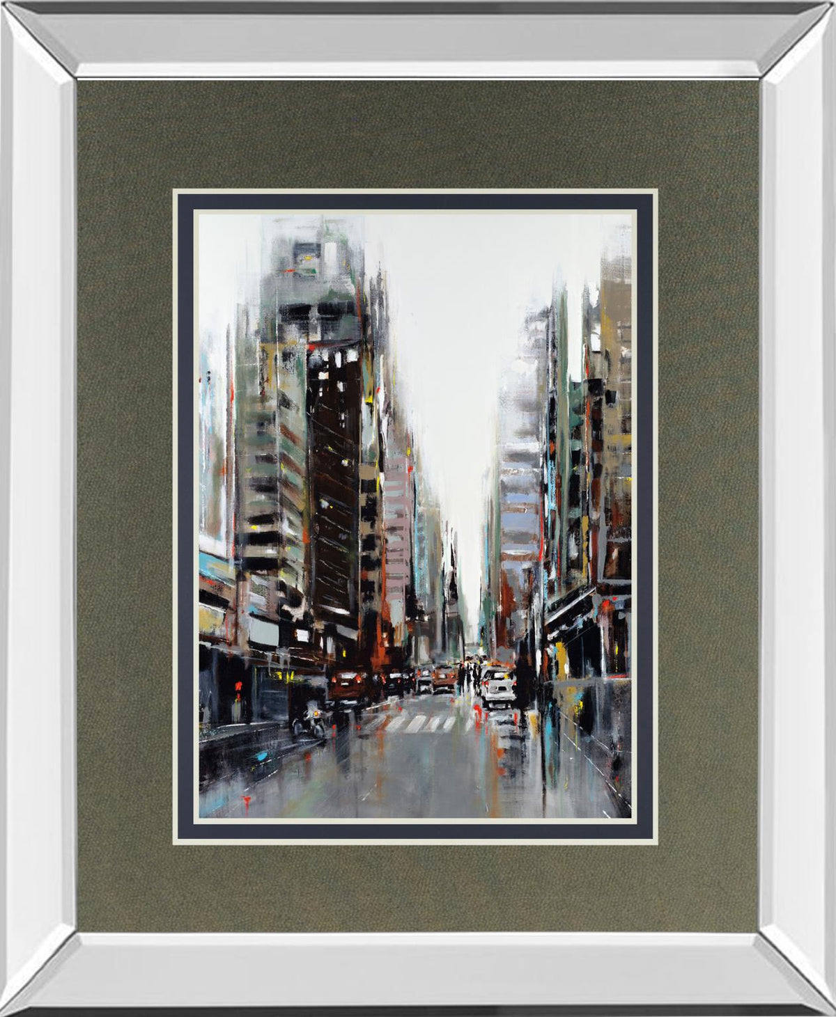 Mirrored Frame La Ville By Kadniri, A. 34X40 Mirror Frame Print