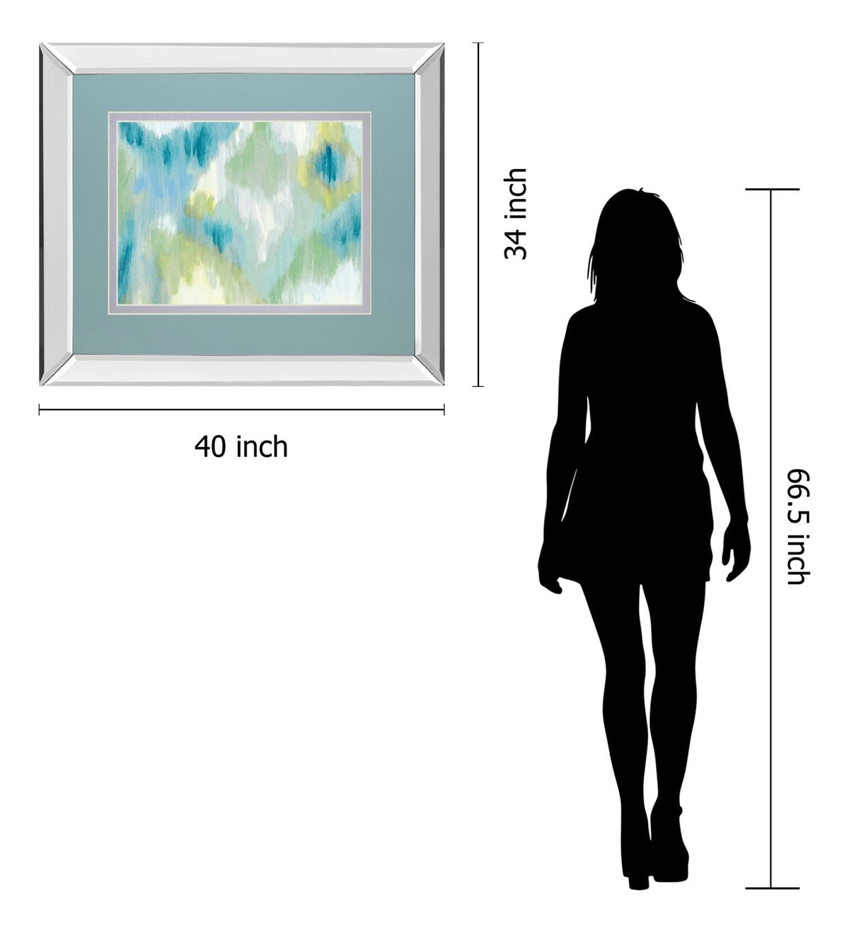 Energetic By Rita Vindedzis 34X40 Mirror Frame Print