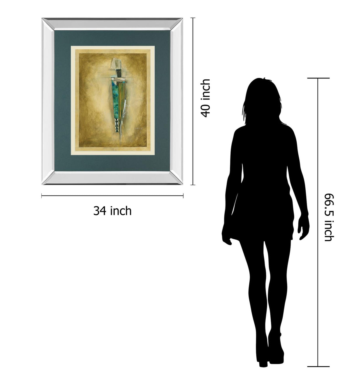 Shaman Of The Rain By Douglas 34X40 Mirror Frame Print