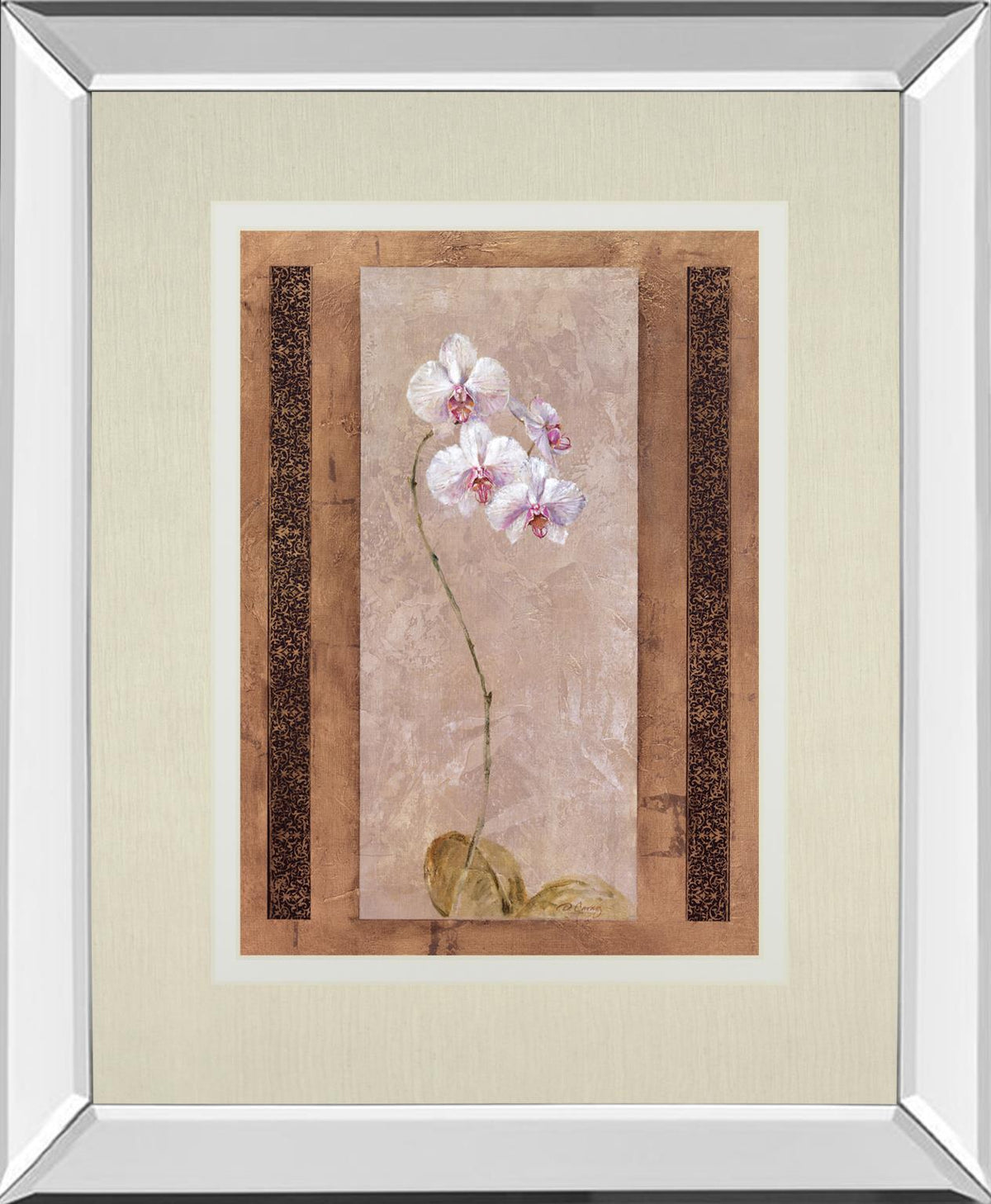 Contemporary Orchid I By Carney 34X40 Mirror Frame Print