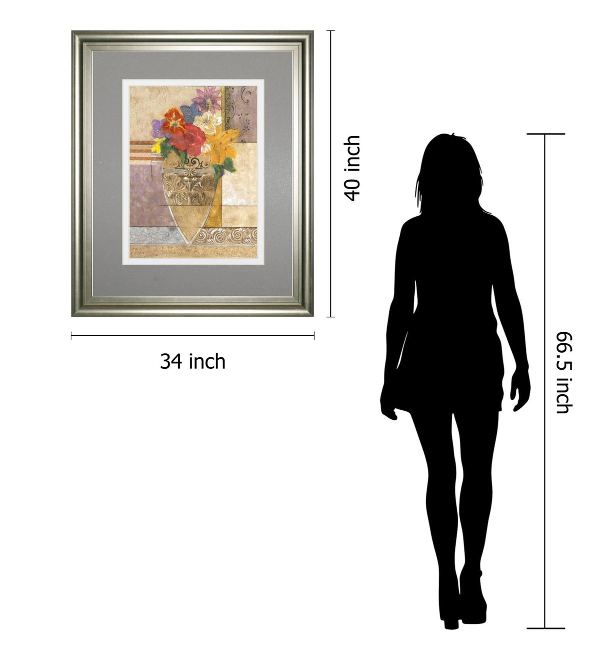 Rose By Hollack 34X40 Framed Print