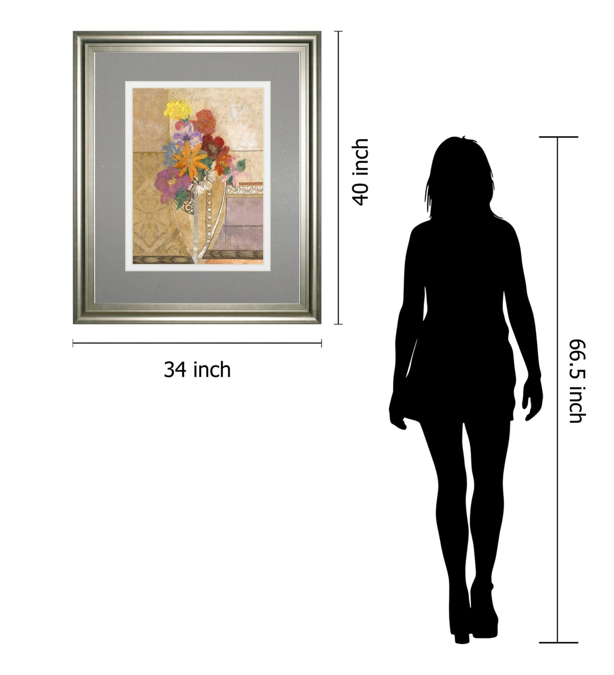 Pansy By Hollack 34X40 Framed Print