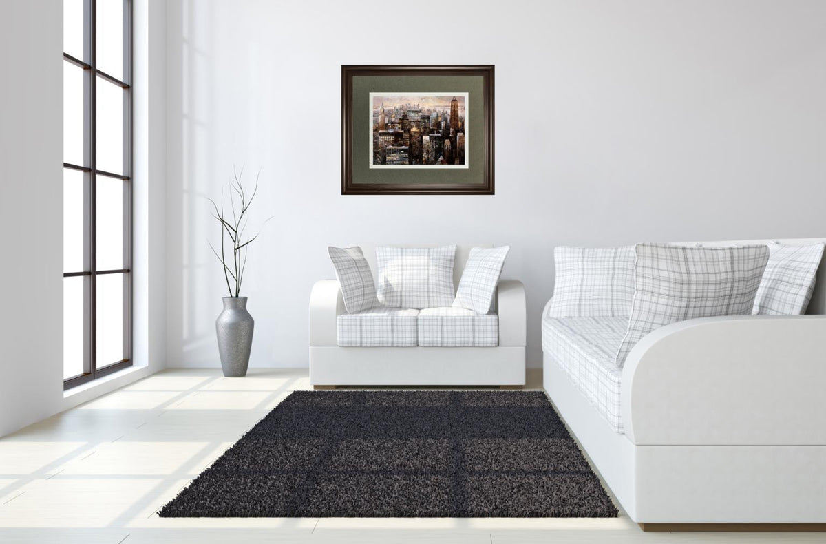 Manhattan By Night By Bofarull, M. 34X40 Framed Print