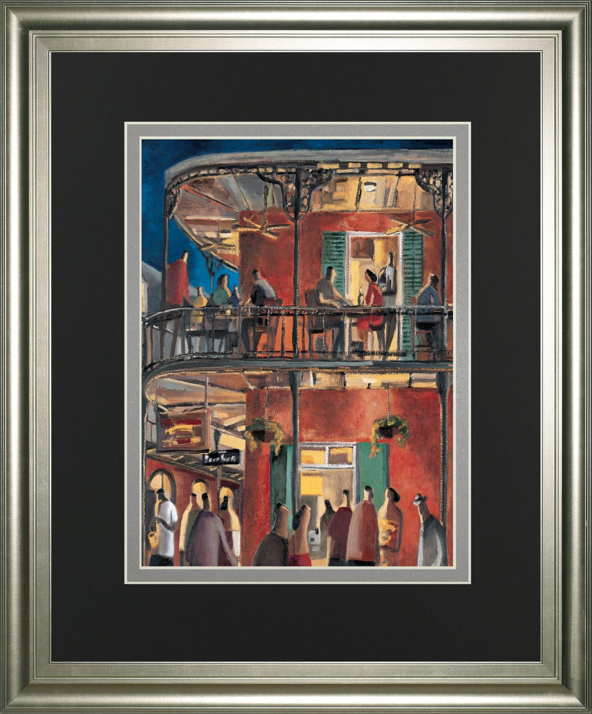 New Orleans Street By Lourengo, D. 34X40 Framed Print