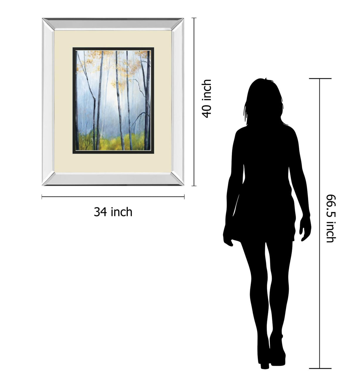 Tranquil River By Striffolino, R. 34X40 Mirror Frame Print