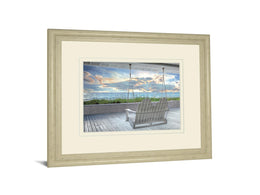 Swing At The Beach By Celebrate Life Gallery 34X40 Framed Print