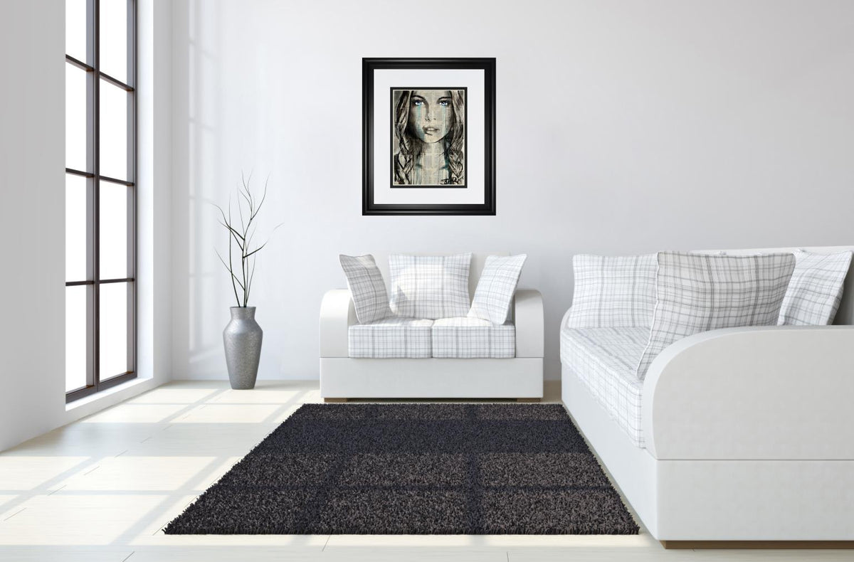 Blue Shore By Loui Jover 34X40 Framed Print