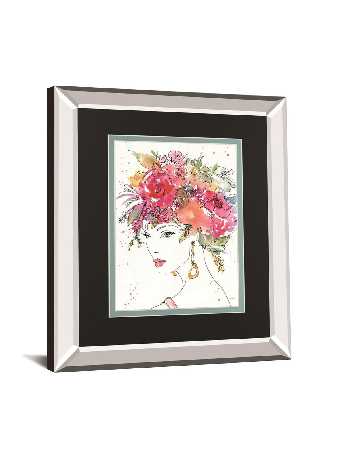 Floral Figures Ii By Anne Tavoletti 34X40 Mirror Frame Print