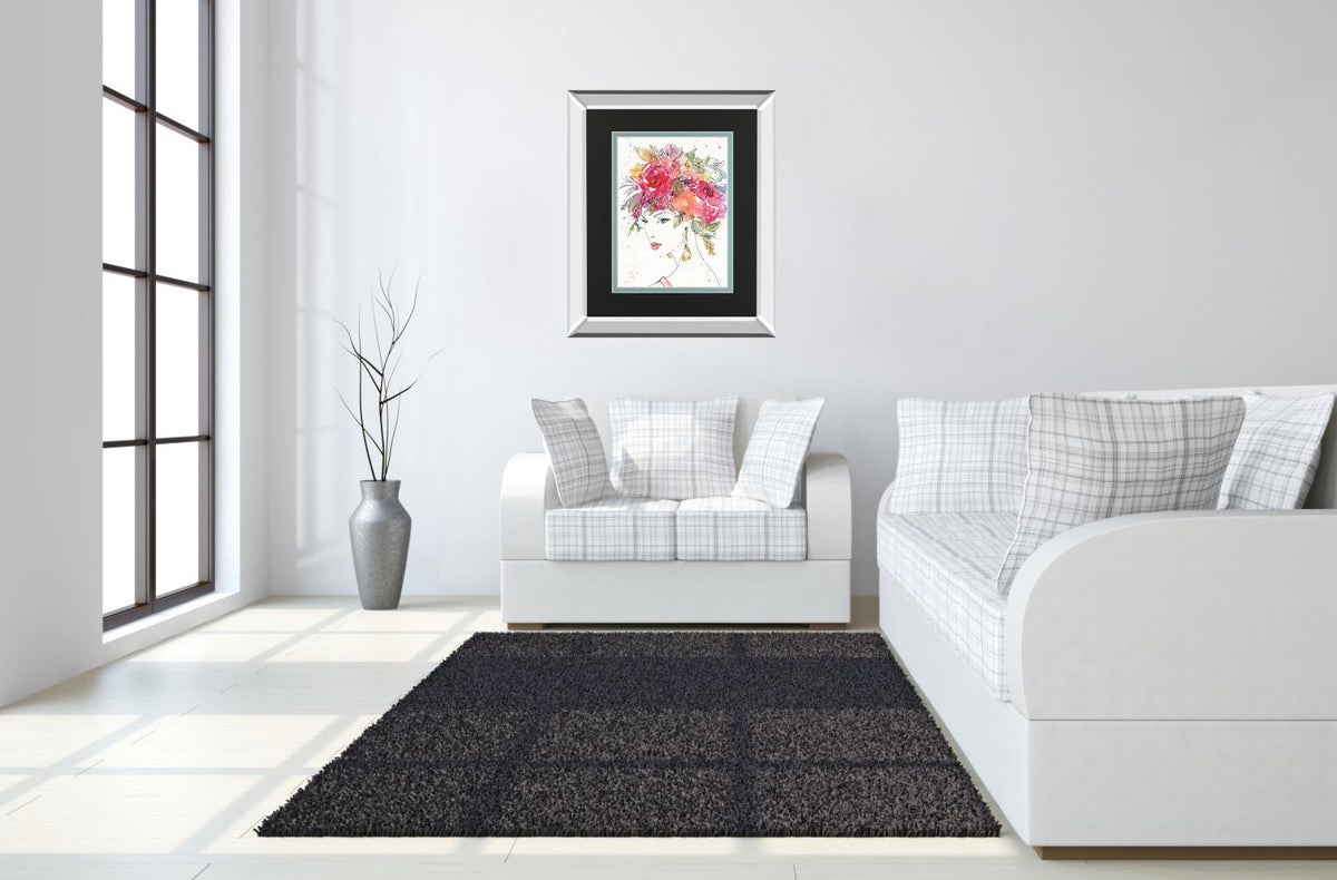 Floral Figures Ii By Anne Tavoletti 34X40 Mirror Frame Print