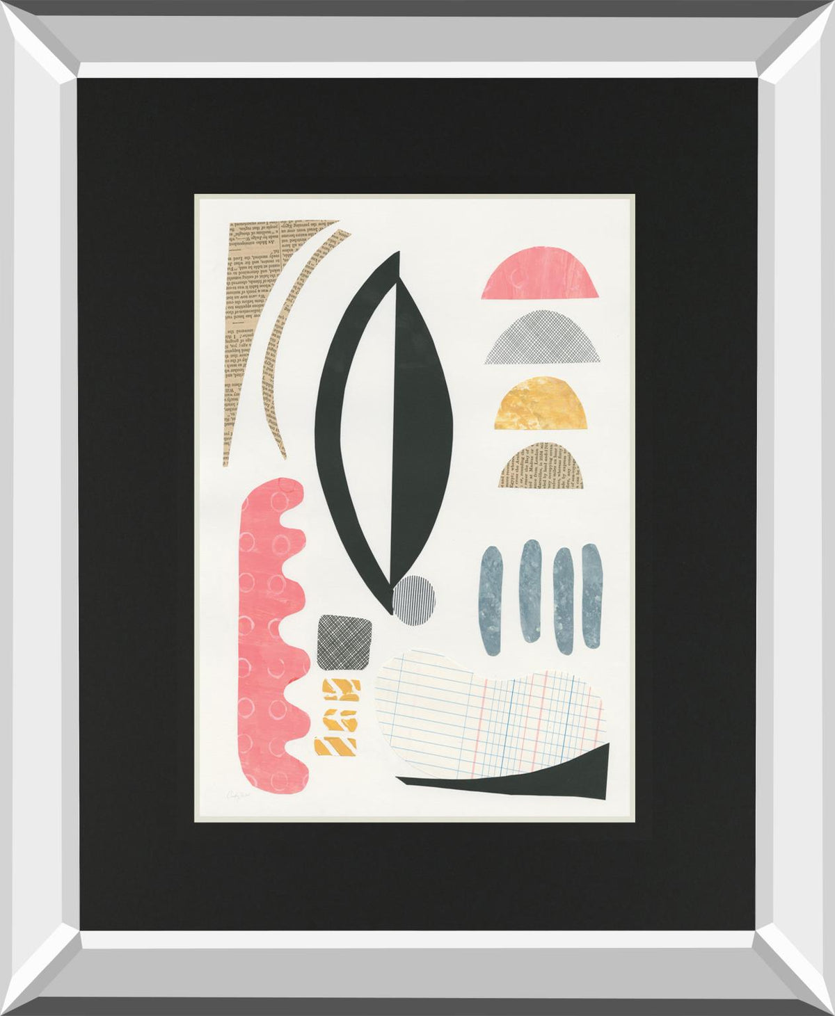 Mixed Shapes Ii By Courtney Prahl 34X40 Mirror Frame Print