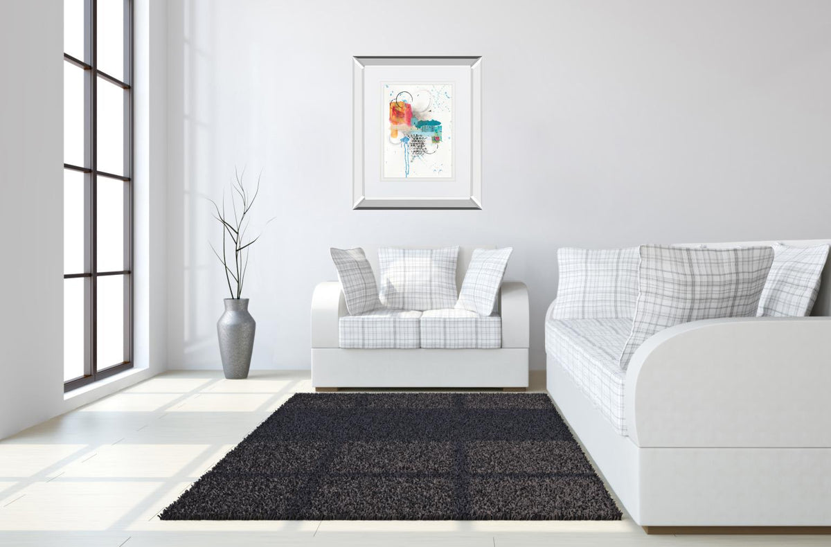 Abstract Skyline I By Courtney Prahl 34X40 Mirror Frame Print