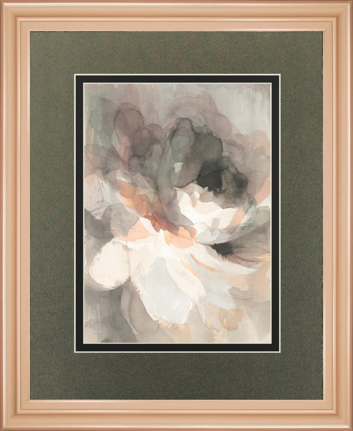Abstract Peony By Danhui Nai 34X40 Framed Print