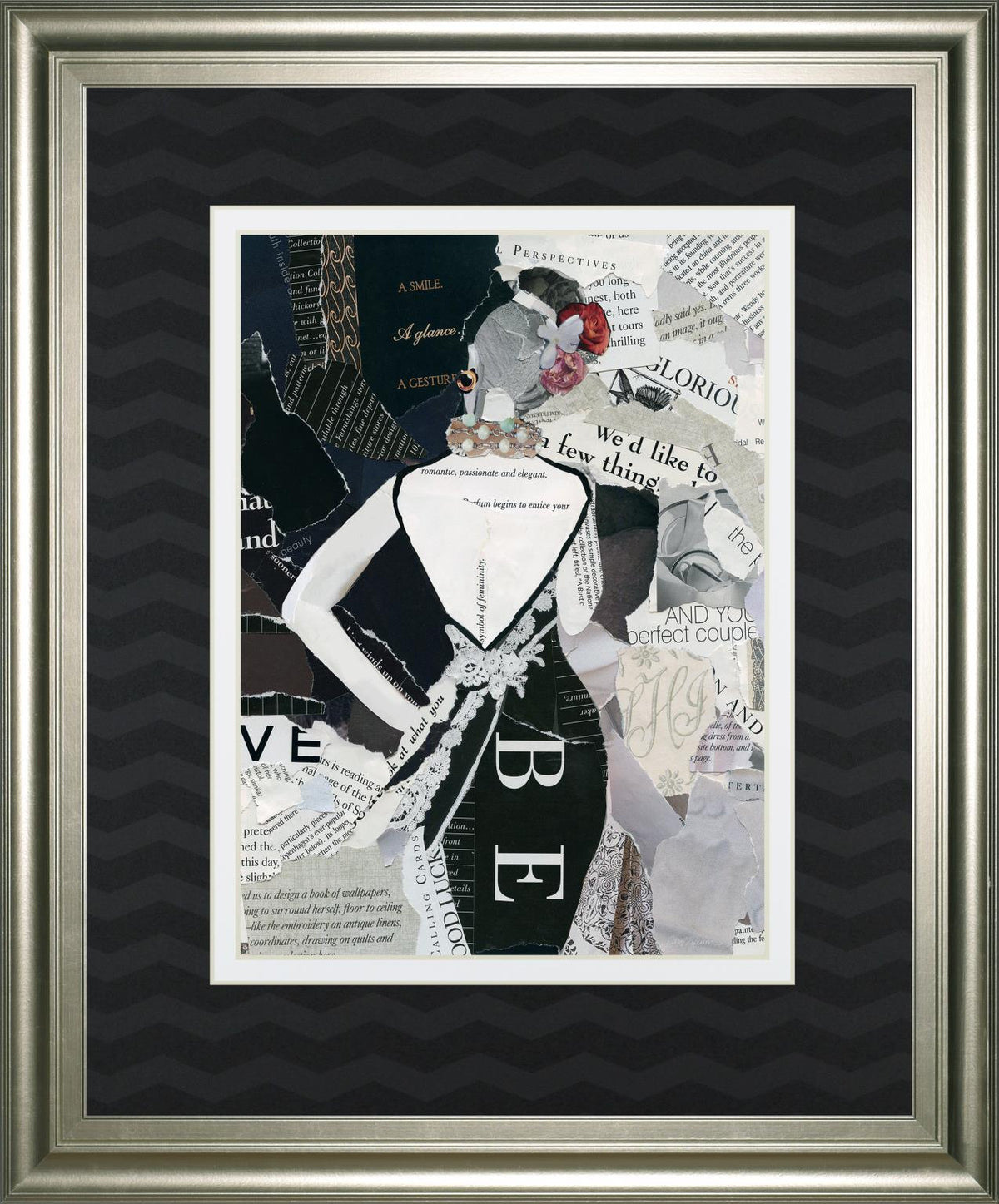Fashion Mosaic Ii By Carol Robinson 34X40 Framed Print