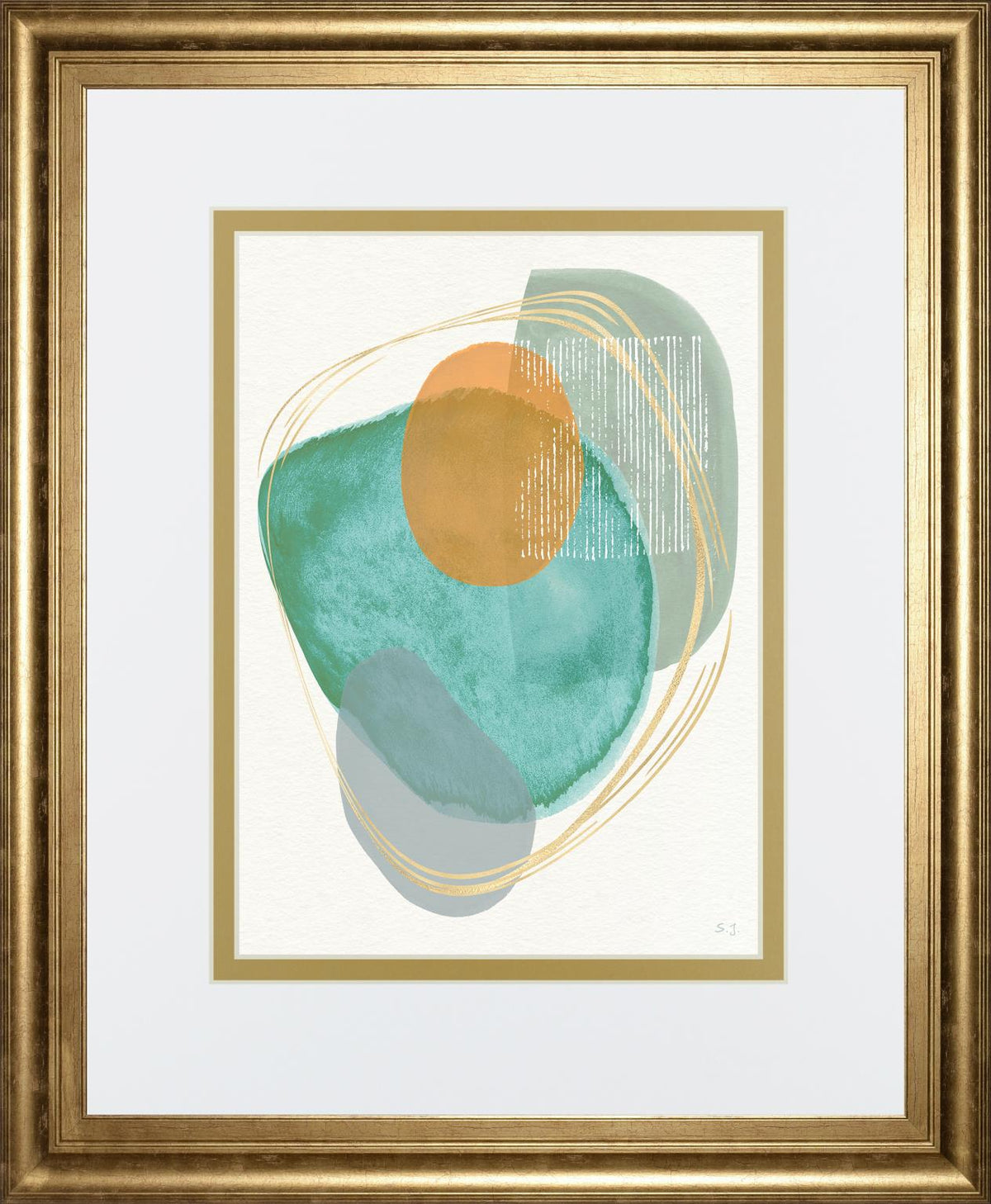 River Jewels I By Susan Jill 34X40 Framed Print