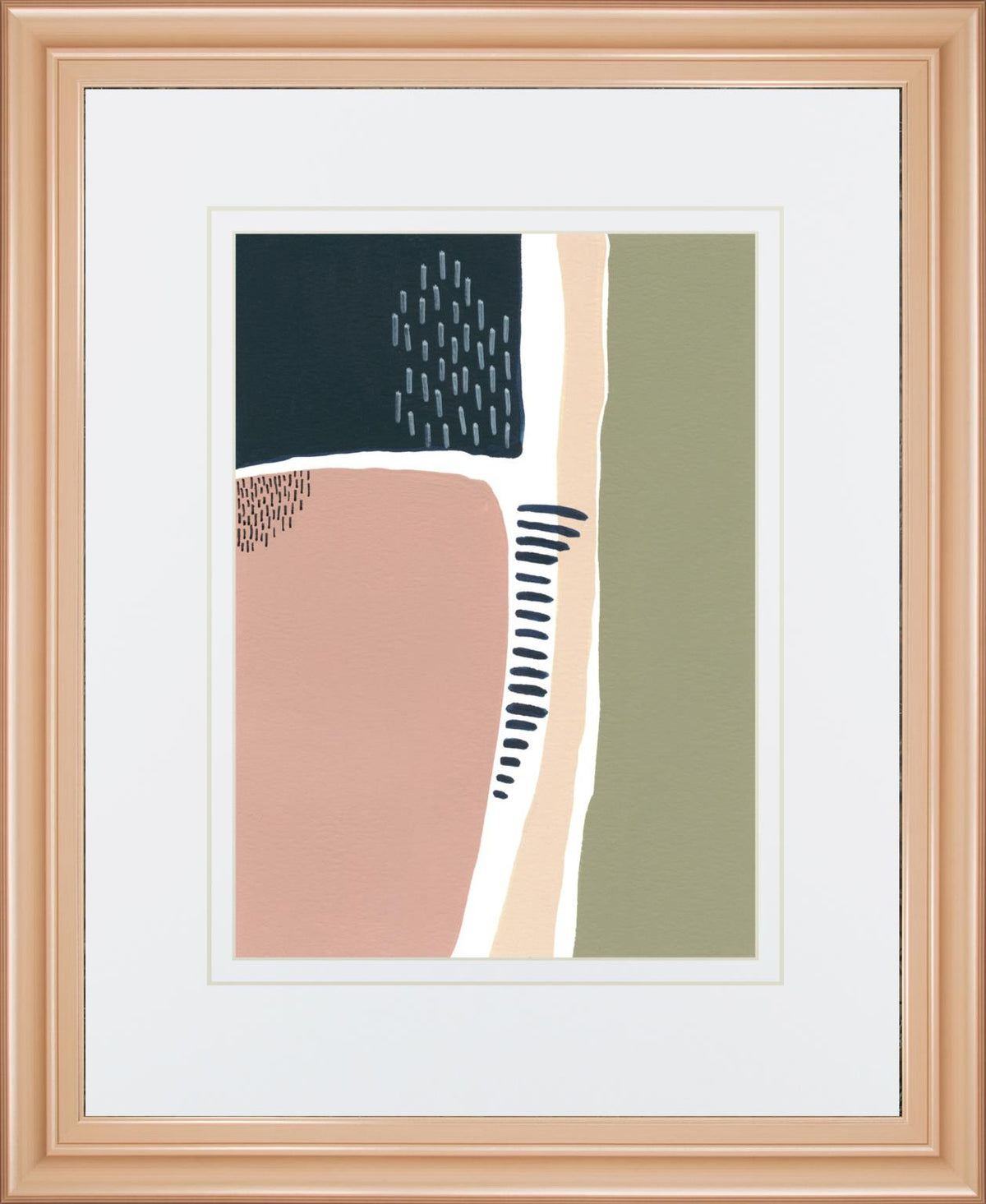 Simple Marks I By Regina Moore 34X40 Framed Print
