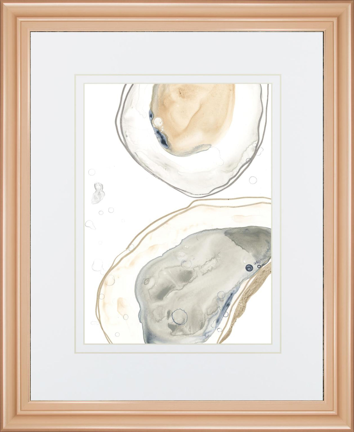 Ocean Oysters I By June Erica Vess 34X40 Framed Print
