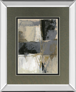 Neutral Divisions Ii By Jennifer Goldberger 34X40 Mirror Frame Print