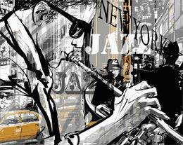 Jazz Nation (Framed) Giclee Canvas