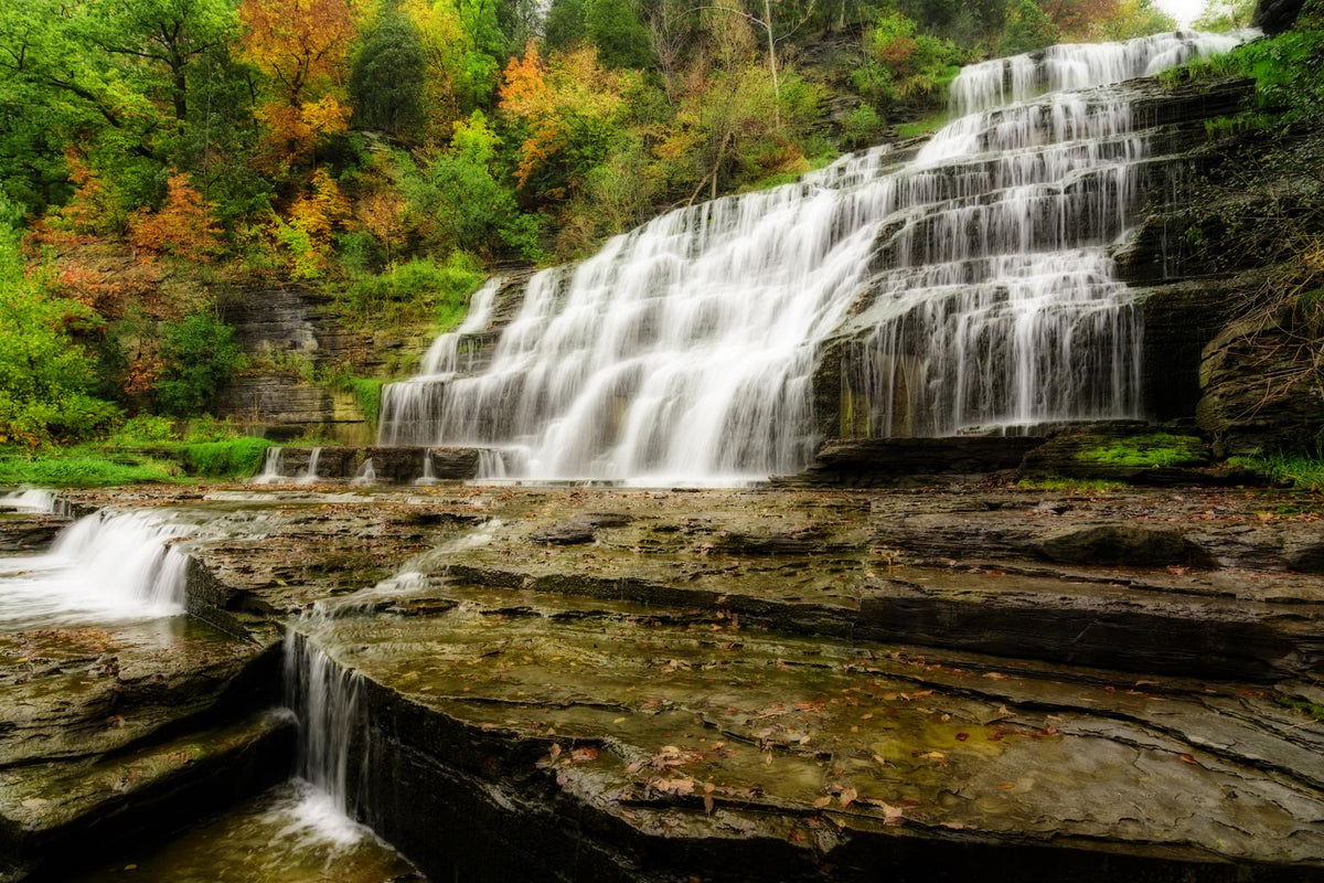 Waterfall (Framed) Giclee Canvas