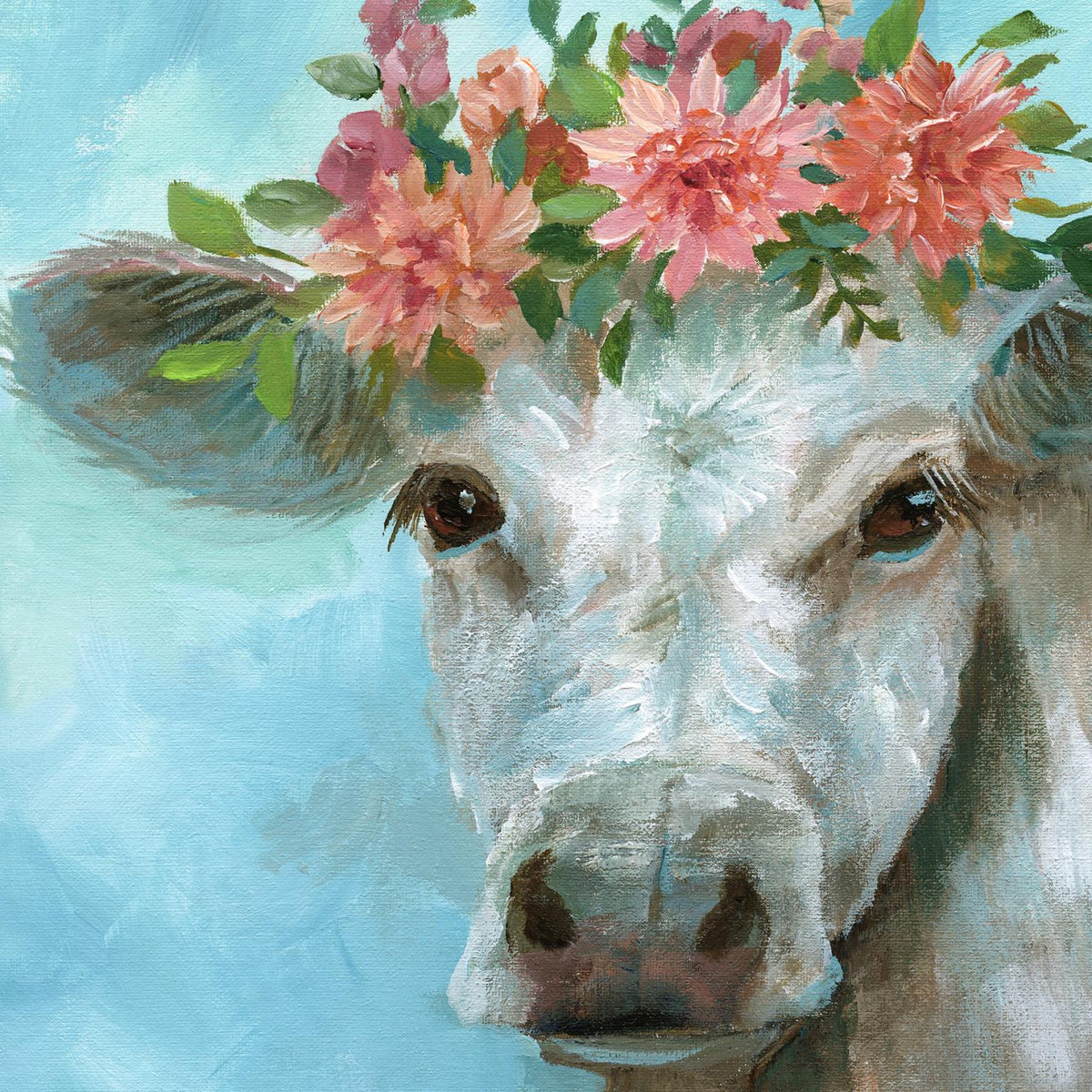Happy Bessie By Nan (Framed) Giclee Canvas