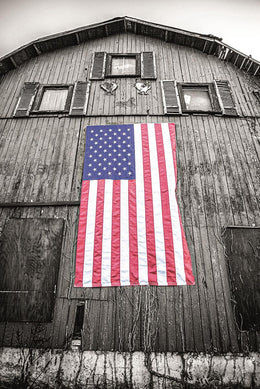 Red White & Blue By Donnie Quillen (Framed) Giclee Canvas