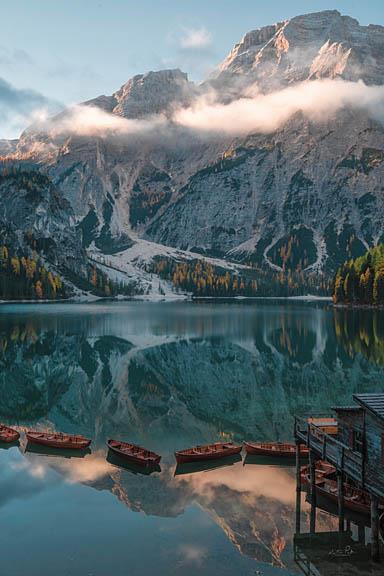 Boat House View By Martin Podt (Framed) Giclee Canvas