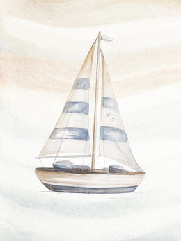 Ocean Oasis Little Sail I By Patricia Pinto (Framed) Giclee Canvas
