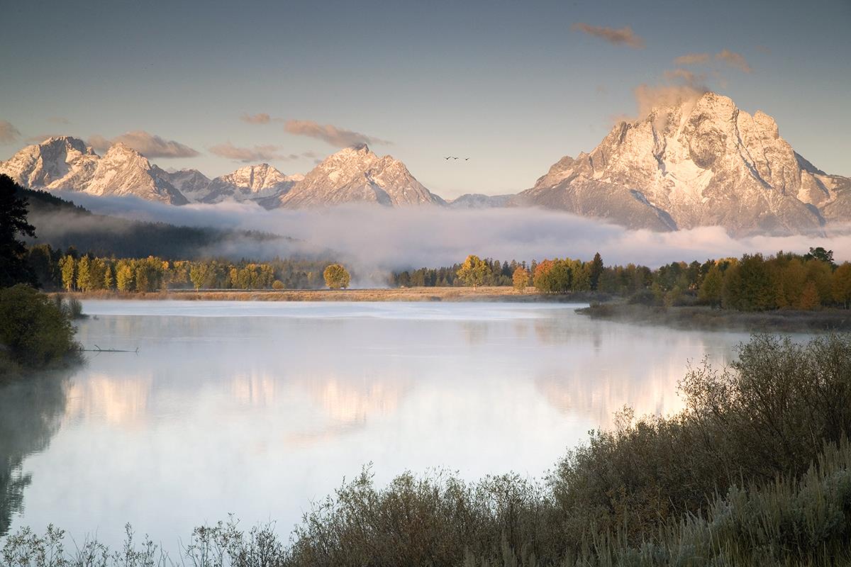 Snake River Fog By Danita Delimont (Framed) Giclee Canvas