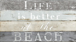 Life Better Beach By Kelly Donovan (Small) (Framed) Giclee Canvas
