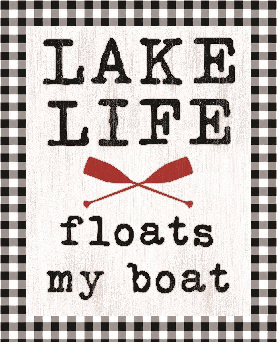 Lake Life By Dogwood Portfolio (Small)(Framed) Giclee Canvas