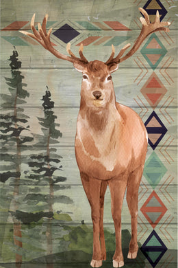 Elk By Nd Art (Small)(Framed) Giclee Canvas