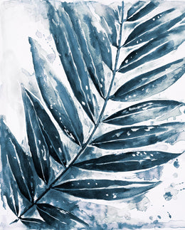 Blue Jungle Leaf I By Patricia Pinto (Small)(Framed) Giclee Canvas