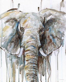 Drippy Elephant By Kamdon Kreations (Framed)(Small) Giclee Canvas