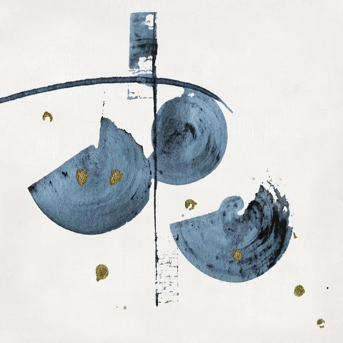Semi Circles Ii By Katie Swatland (Framed)(Small) Giclee Canvas