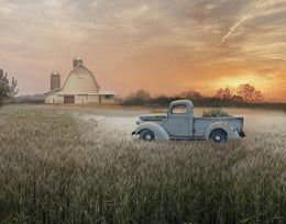 Evening Farm By Nan (Framed)(Small) Giclee Canvas