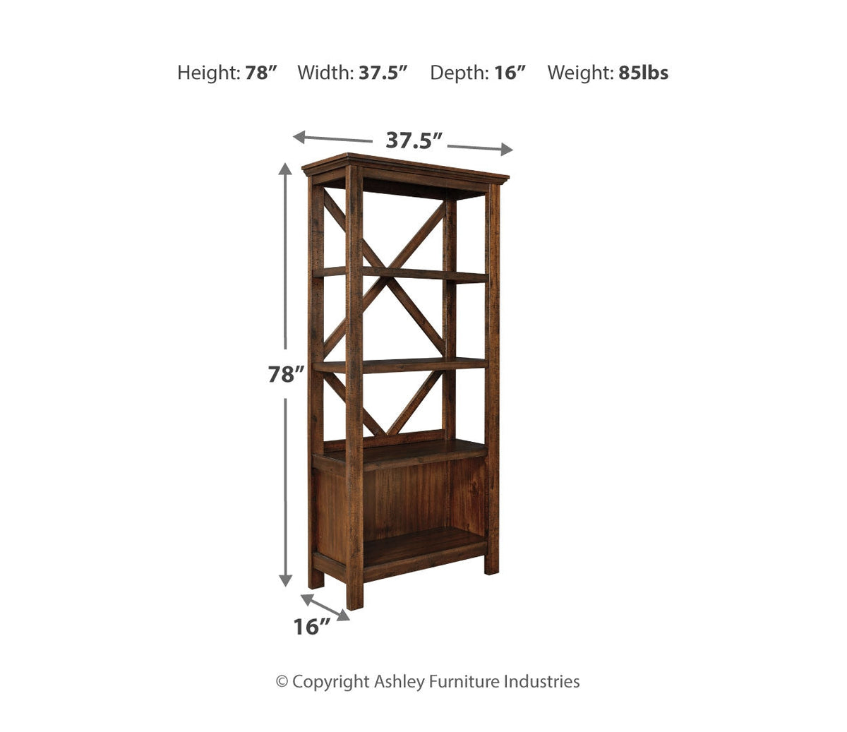 Baldridge Large Bookcase